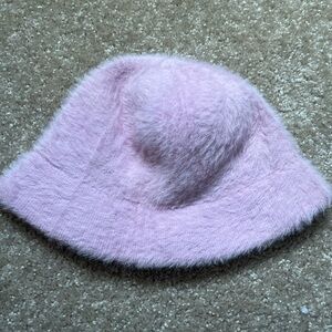 Pink Fuzzy Bucket Hat
